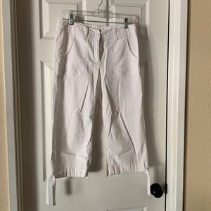 H&M White Capri Pants